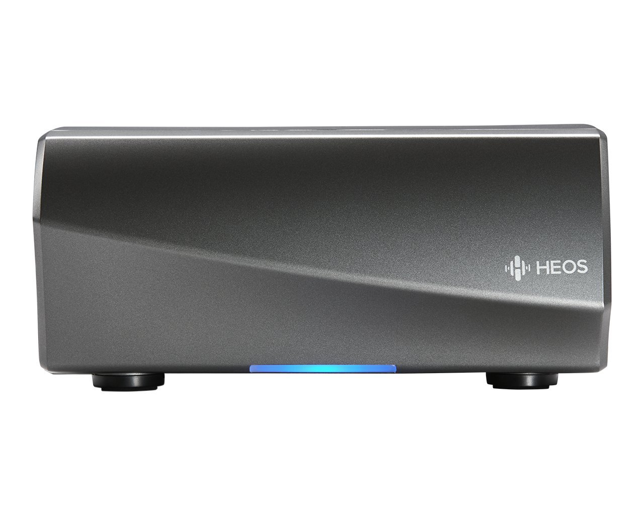 Denon HEOS Link Wireless Pre-Amplifier For Multi-Room Audio - Series 2 (New Version), Amazon Alexa Compatibility, Powered Subwoofer Connection, Black with Silver, 2.91 x 6.14 x 5.83