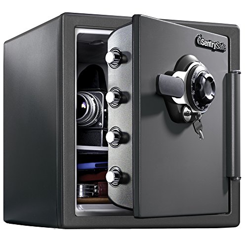 SentrySafe SFW123DSB Fireproof Safe and Waterproof Safe...