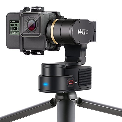 Besteker Waterproof Wearable Gimbal, Feiyu Tech WG2 Updated 3-Axis Portable Gimbal Stabilizer for Gopro Hero5/4/Session and Action Cameras with Similar Dimensions (Tripod Included)