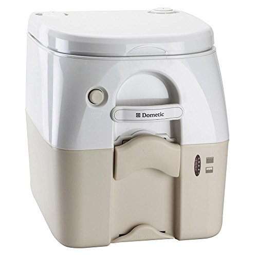 Dometic Sanitation Sanitation  975 Portable Toilet 5.0 Gal Tan W/ Brackets