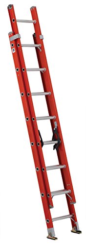 Louisville Ladder FE3216 Fiberglass Extension Ladder 30...