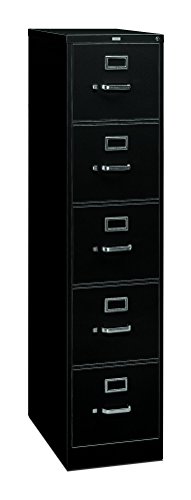 HON 5-Drawer Filing Cabinet - 310 Series Full-Suspensio...