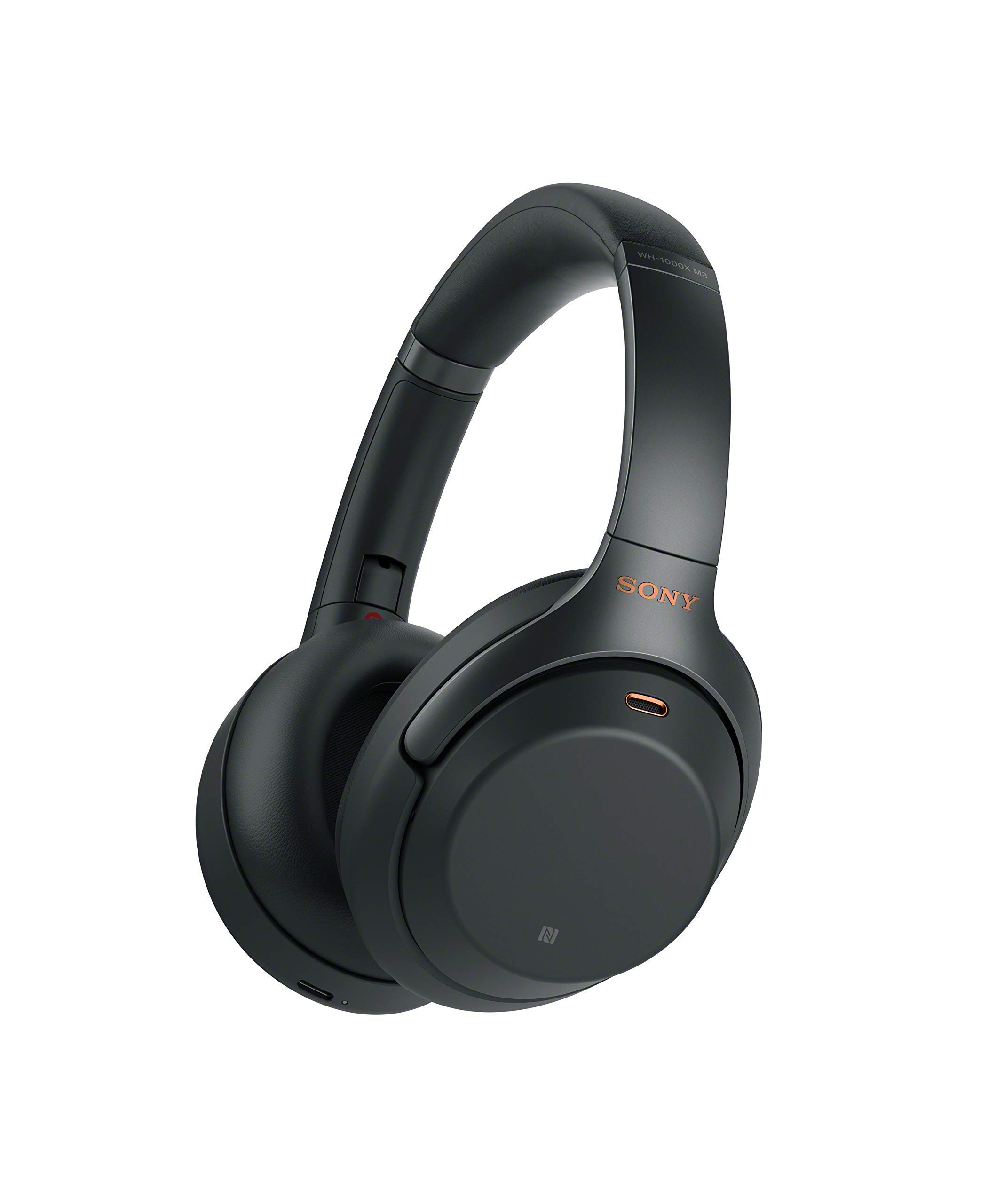 Sony WH1000XM3 Bluetooth Wireless Noise Canceling Headphones, Black WH-1000XM3/B (Renewed)