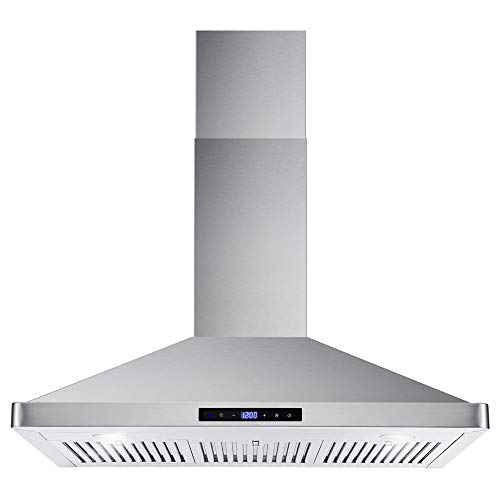 Cosmo COS-63190S Wall Mount Range Hood, Ductless Conver...