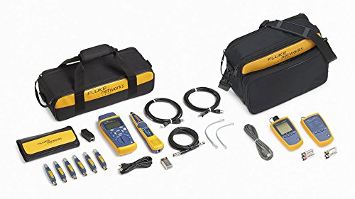 Fluke Networks CIQ-FTKSFP Copper and Fiber Cable Network Tester Kit, Includes CableIQ Kit and Simpli-Fiber Pro Multimode Fiber Verification Kit