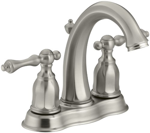 KOHLER K-13490-4-BN Kelston Center Set Bathroom Sink Faucet