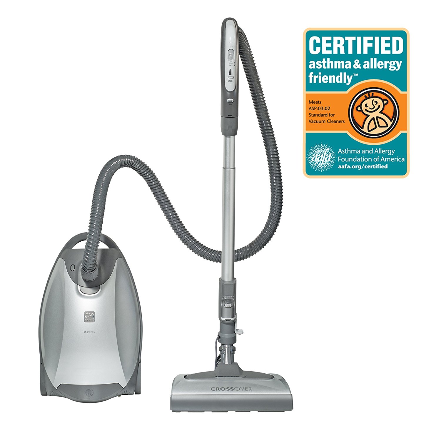 Kenmore Elite 21814 Pet Friendly CrossOver Canister Vacuum in Silver/Gray
