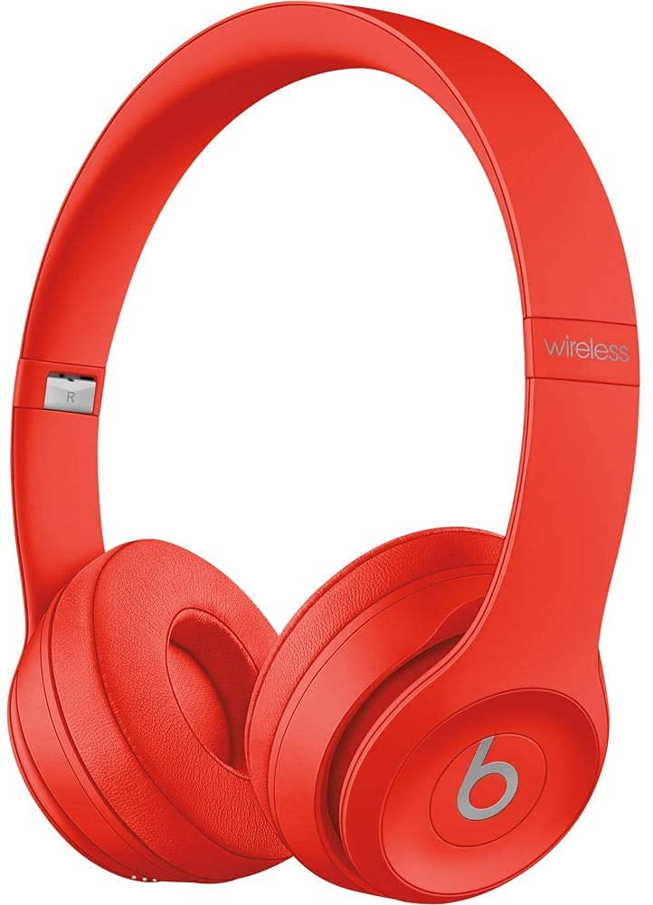 Beats by Dr. Dre - Solo3 Wireless On-Ear Headphones - (Citrus Red) (Renewed)