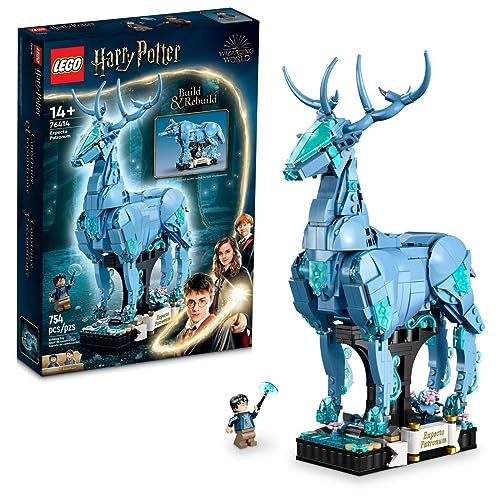 LEGO Harry Potter Expecto Patronum 76414 Collectible 2-in-1 Building Set; Birthday Gift Idea for Teens or Fans Aged 14 and Up; Build and Display Patronus Set for Fans of The Wizarding World