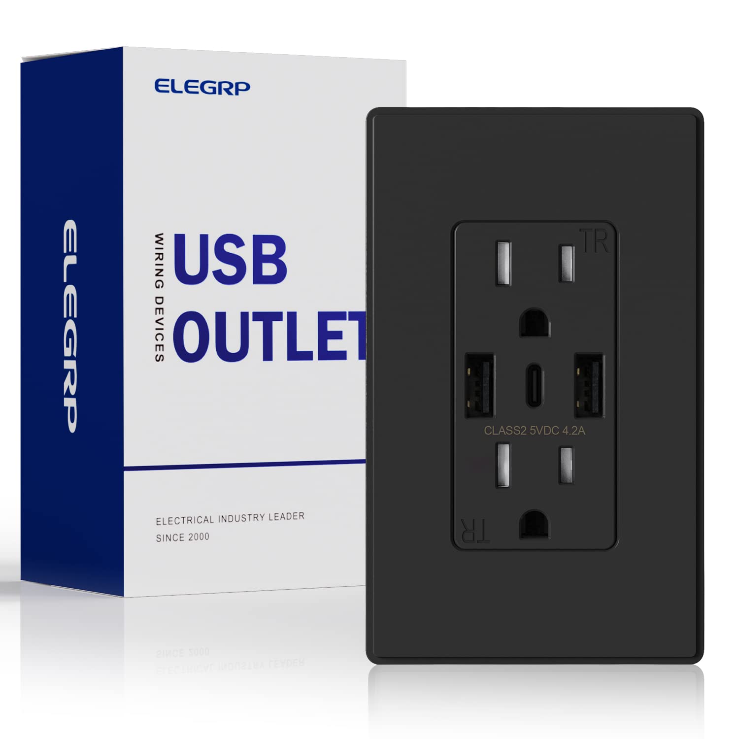 ELEGRP USB 4.2AAC Wall Outlet