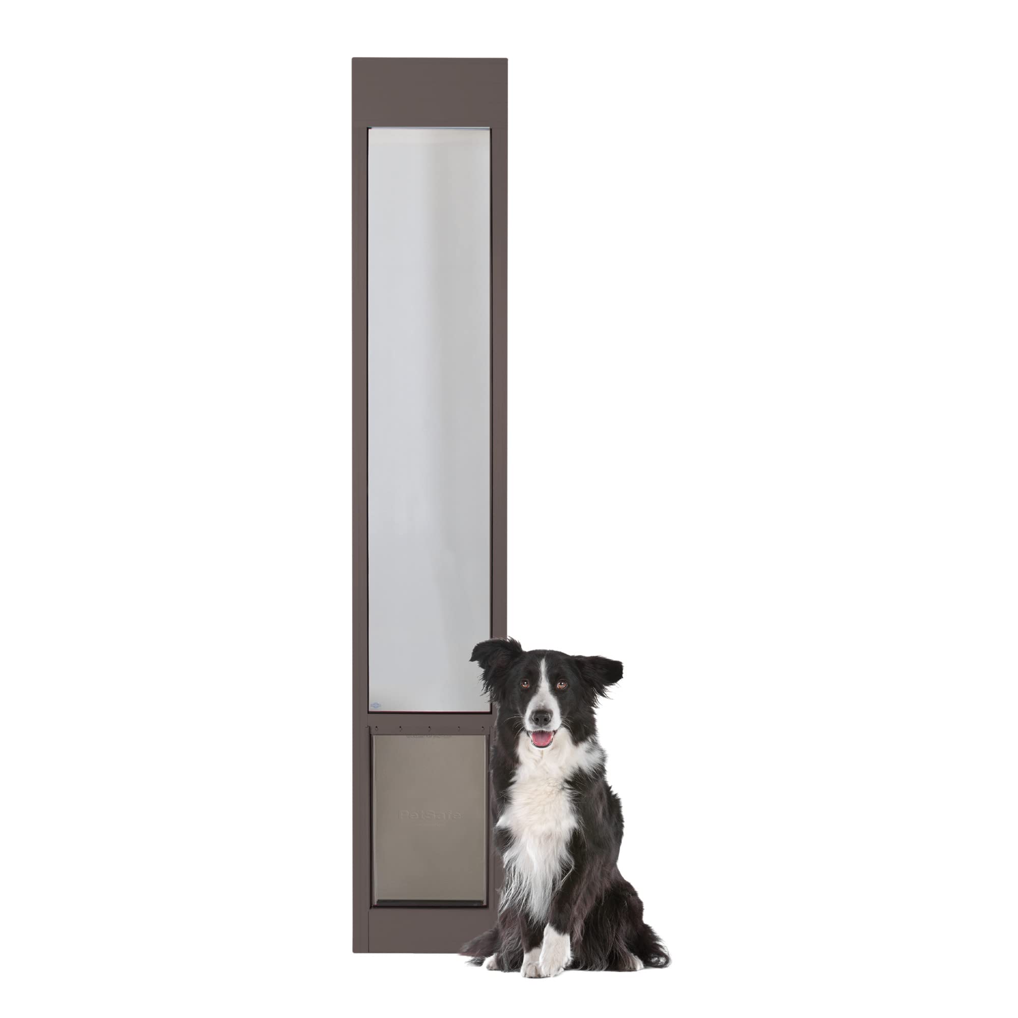 PetSafe 1-Piece Sliding Glass Pet Door - Outdoor Access Patio Panel Insert for Dogs and Cats, Easy No-Cut Installation, Weather-Resistant Aluminum Insert, Includes Slide-in Closing Panel for Security