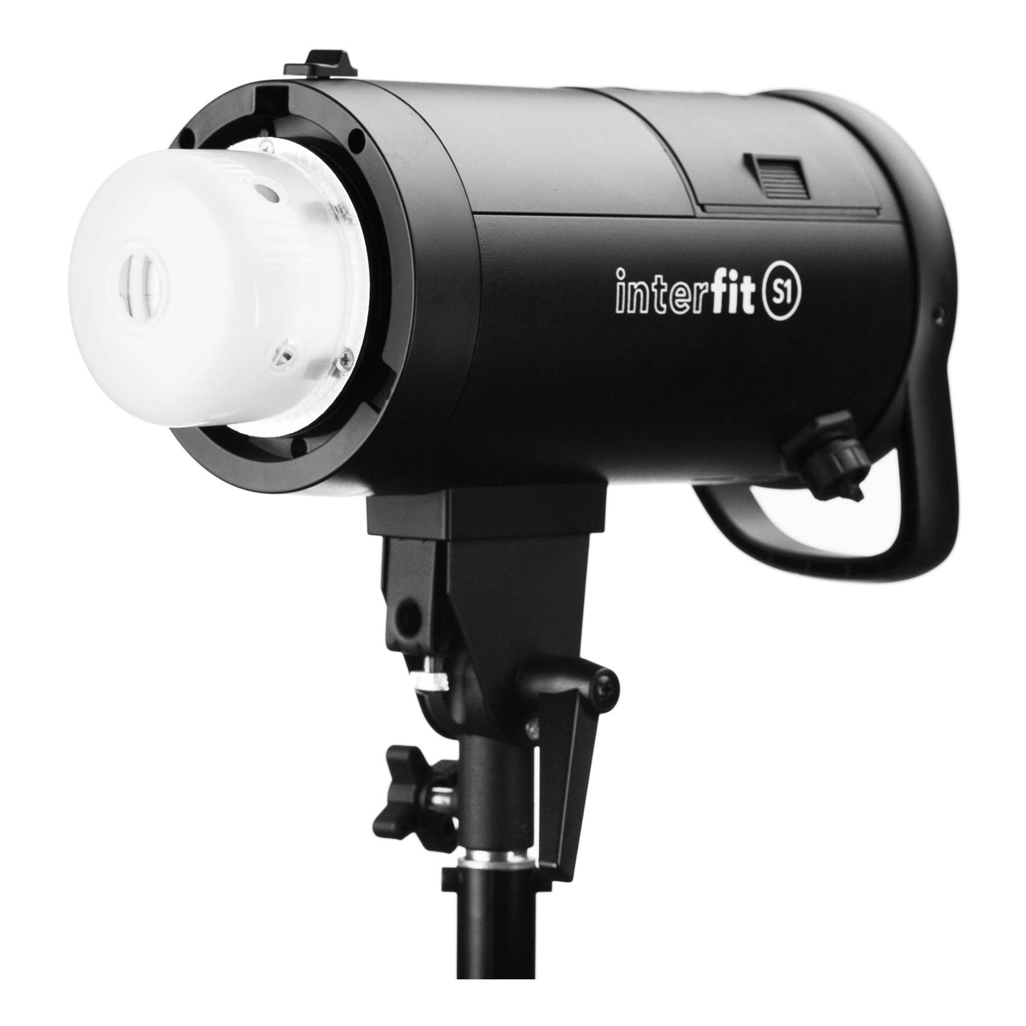  Interfit Photographic Interfit S1 500Ws HSS TTL AC and Battery-Powered Off-Camera Flash, Color Accurate 5700K +/- 100K, High Speed Sync to 1/8000s, Includes AC Power Pack and Removable Inline Lithium...