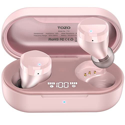 TOZO T12 Wireless Earbuds Bluetooth Headphones Premium ...