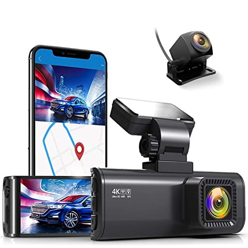 REDTIGER F7N 4K Dual Dash Cam Built-in WiFi GPS Front 4...