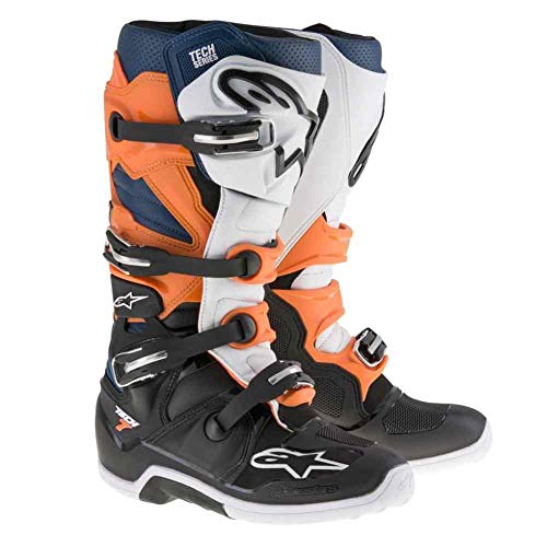 Alpinestars Tech 7 Mens Motocross Boots - Orange/Blue -...