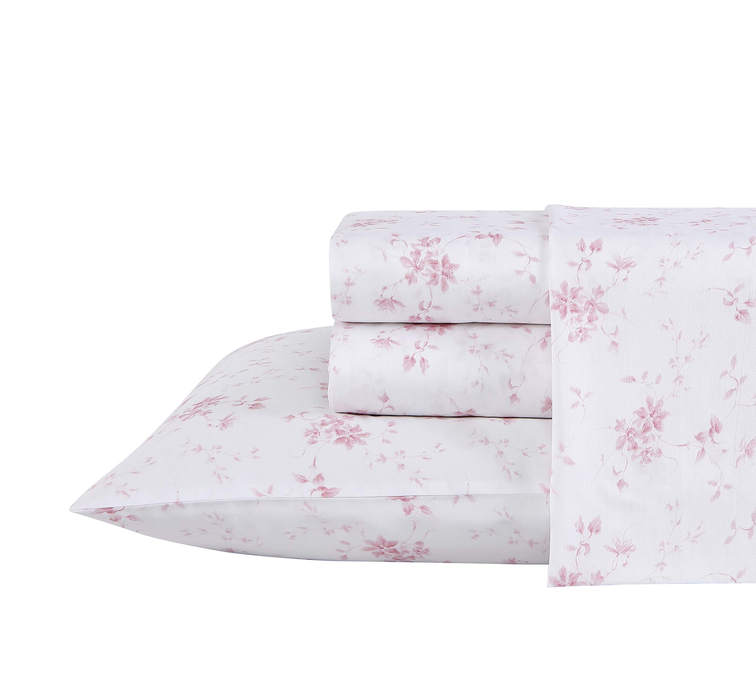 Laura Ashley Home - King Sheets, Soft Sateen Cotton Bed...