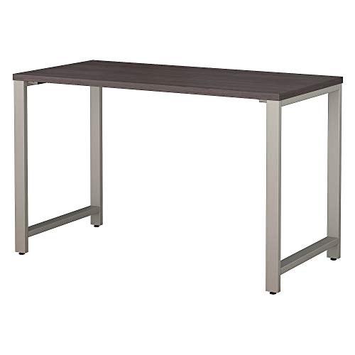 Bush Business Furniture 400 Series Table Desk with Metal Legs, 48W x 24D, Storm Gray