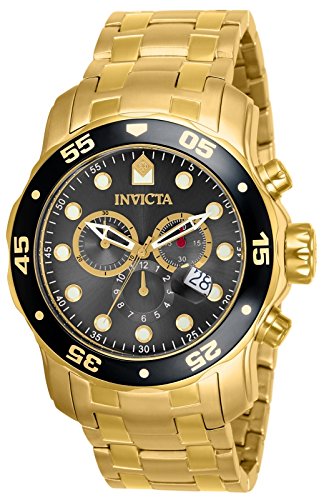 Invicta Men's 80064 Pro Diver Chronograph Charcoal Dial...
