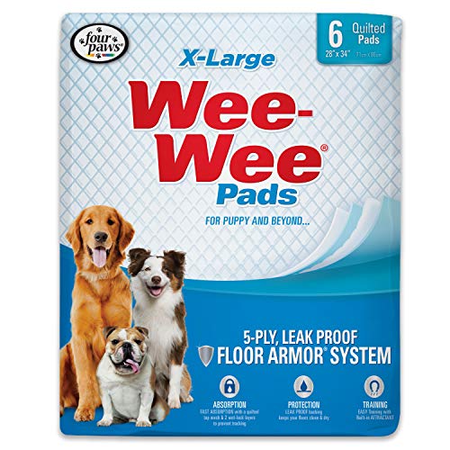 Four Paws Wee-Wee Odor Control with Febreze Freshness Pee Pads for Dogs - Dog & Puppy Pads for Potty Training
