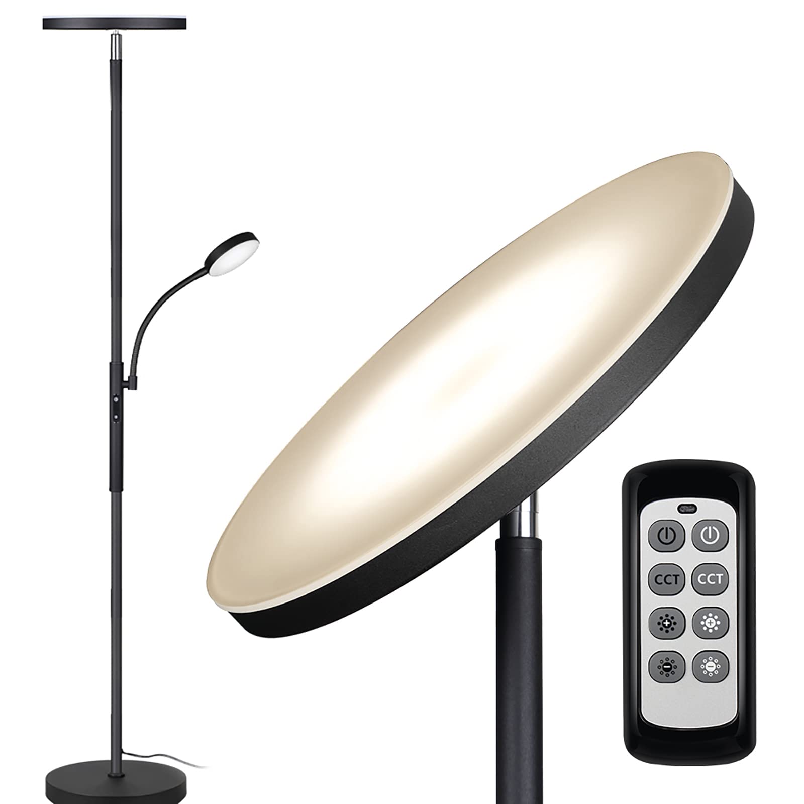 Dimunt Floor Lamp LED Floor Lamps for Living Room Brigh...