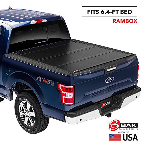 BAK Flip G2 Hard Folding Truck Bed Tonneau Cover | 226203RB | Fits 2012-20 Dodge Ram w/RamBox 19 CLA 1500 only, 2019: 2500-3500 only 6'4