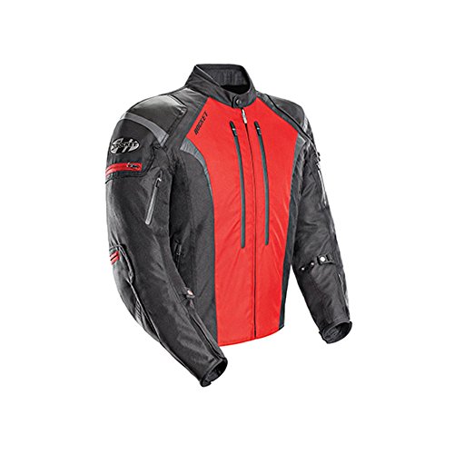 Joe Rocket Atomic 5.0 Men's Textile On-Road Motorcycle Jacket - Black/Red / X-Large