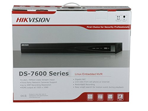Hikvision NVR DS-7608NI-E2/8P 8CH PoE Embedded Plug & Play Network Video Recorder with up to 6MP Resolution Recording ONVIF English Version