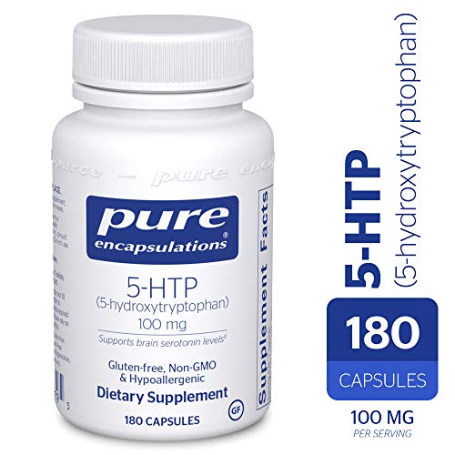 Pure Encapsulations - 5-HTP (5-Hydroxytryptophan) 100 mg. - Hypoallergenic Dietary Supplement to Promote Serotonin Synthesis* - 180 Capsules