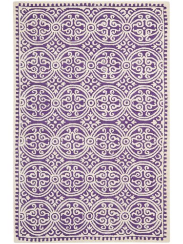 Safavieh Contemporary Rug in Purple and Ivory (8 ft. L ...