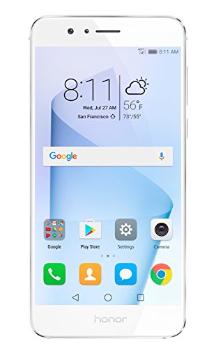 Huawei Device USA Inc Huawei Honor 8 Unlocked Smartphone 64 GB Dual Camera - US Warranty (Pearl White)