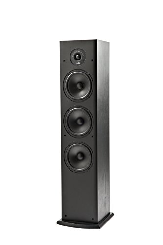 Polk Audio T50 150 Watt Home Theater Floor Standing Tower Speaker (Single) - Amazing Sound | Dolby and DTS Surround
