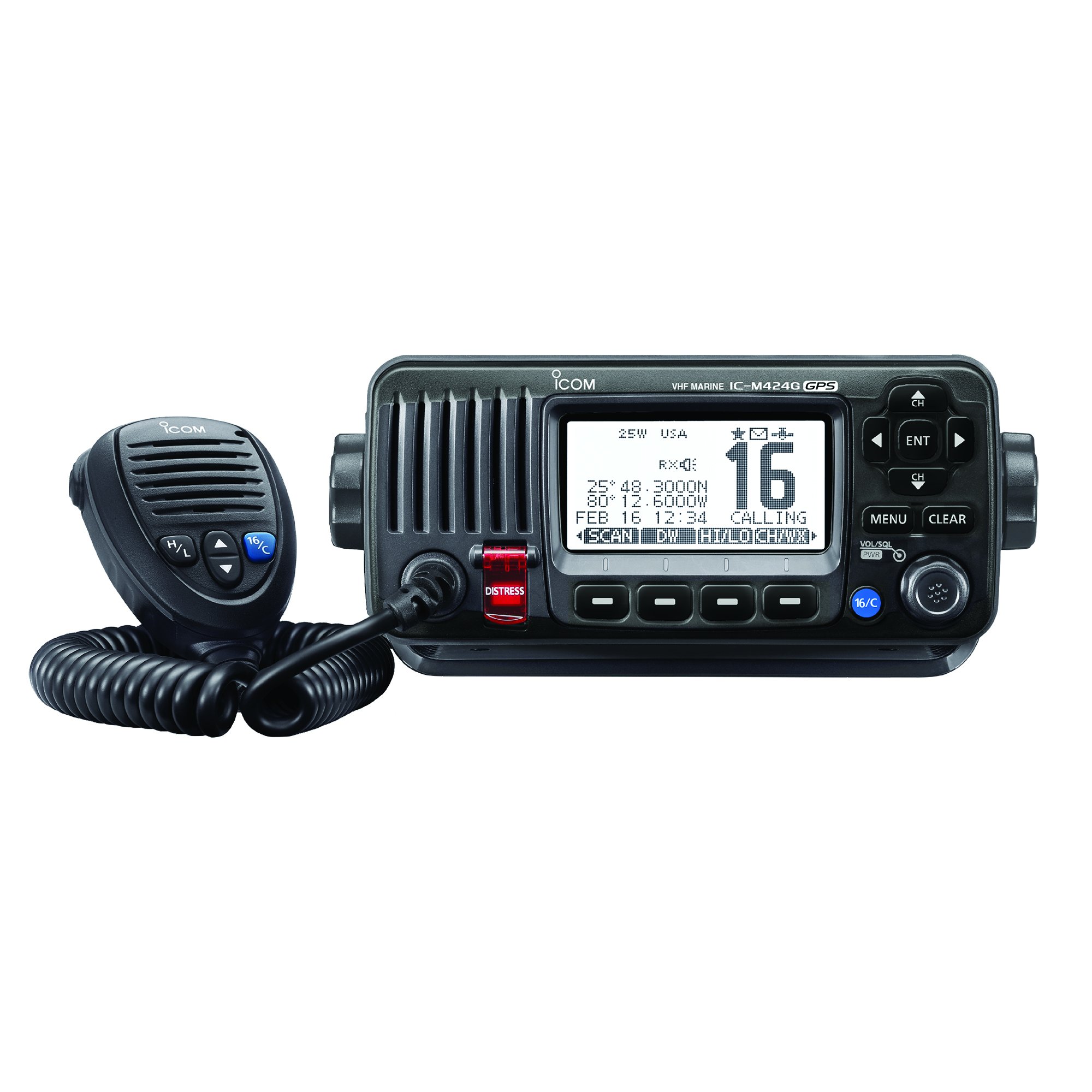 ICOM M424G 21 Fixed Mount VHF Radio with Internal GPS