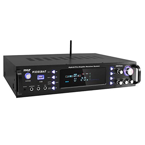 Pyle Wireless Bluetooth Home Stereo Amplifier - Hybrid ...