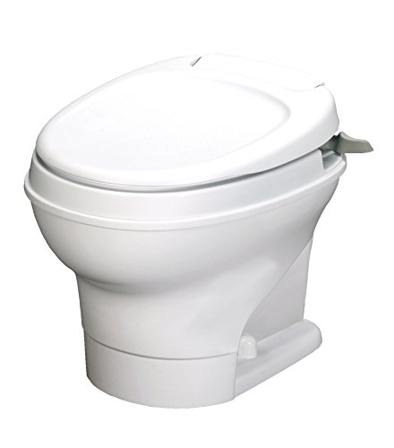 Thetford 31646 Aqua-Magic V Toilet, Low / Hand Flush / White