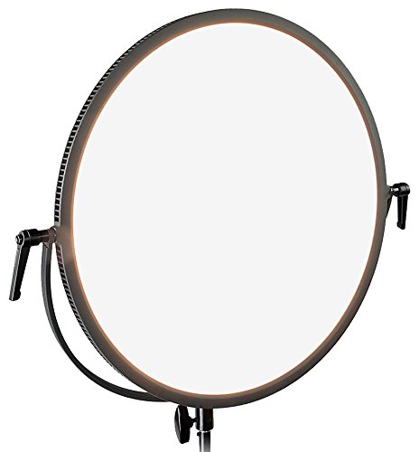 Fotodiox Inc. Fotodiox Pro FlapJack Studio (C-700RSV) Bicolor LED Studio Edge Light - 18-Inch Round Ultra-thin Professional Dual Color LED, Dimmable Photo / Video Light Kit with Case