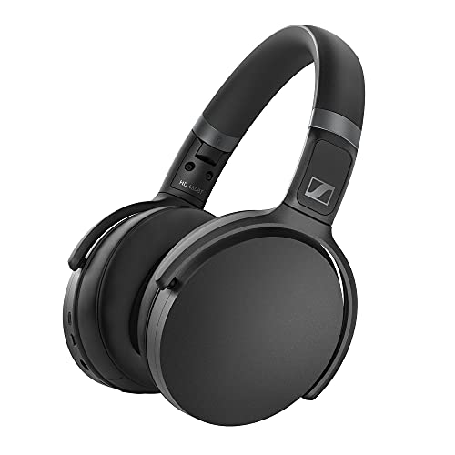 Sennheiser Consumer Audio HD 450BT Bluetooth 5.0 Wireless Headphone with Active Noise Cancellation - 30-Hour Battery Life, USB-C Fast Charging, Virtual Assistant Button, Foldable - Black