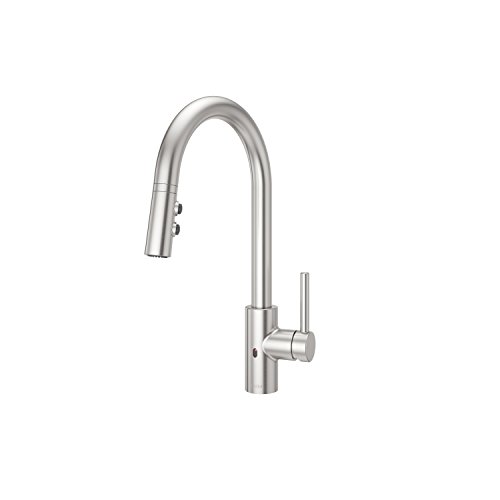 Pfister LG529ESAS Stellen Touchless Pull Down Kitchen Faucet with React Electronic Motion Sensor, Stainless Steel