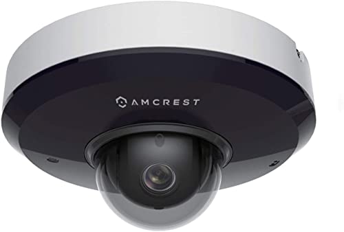 Amcrest ProHD 1080P PTZ Camera Outdoor, 2MP Outdoor Vandal Dome IP PoE Camera (3X Optical Zoom) IK08 Vandal-Proof, IP66 Weatherproof, Night Vision up to 49ft, Pan/Tilt (IP2M-866EW) (White)