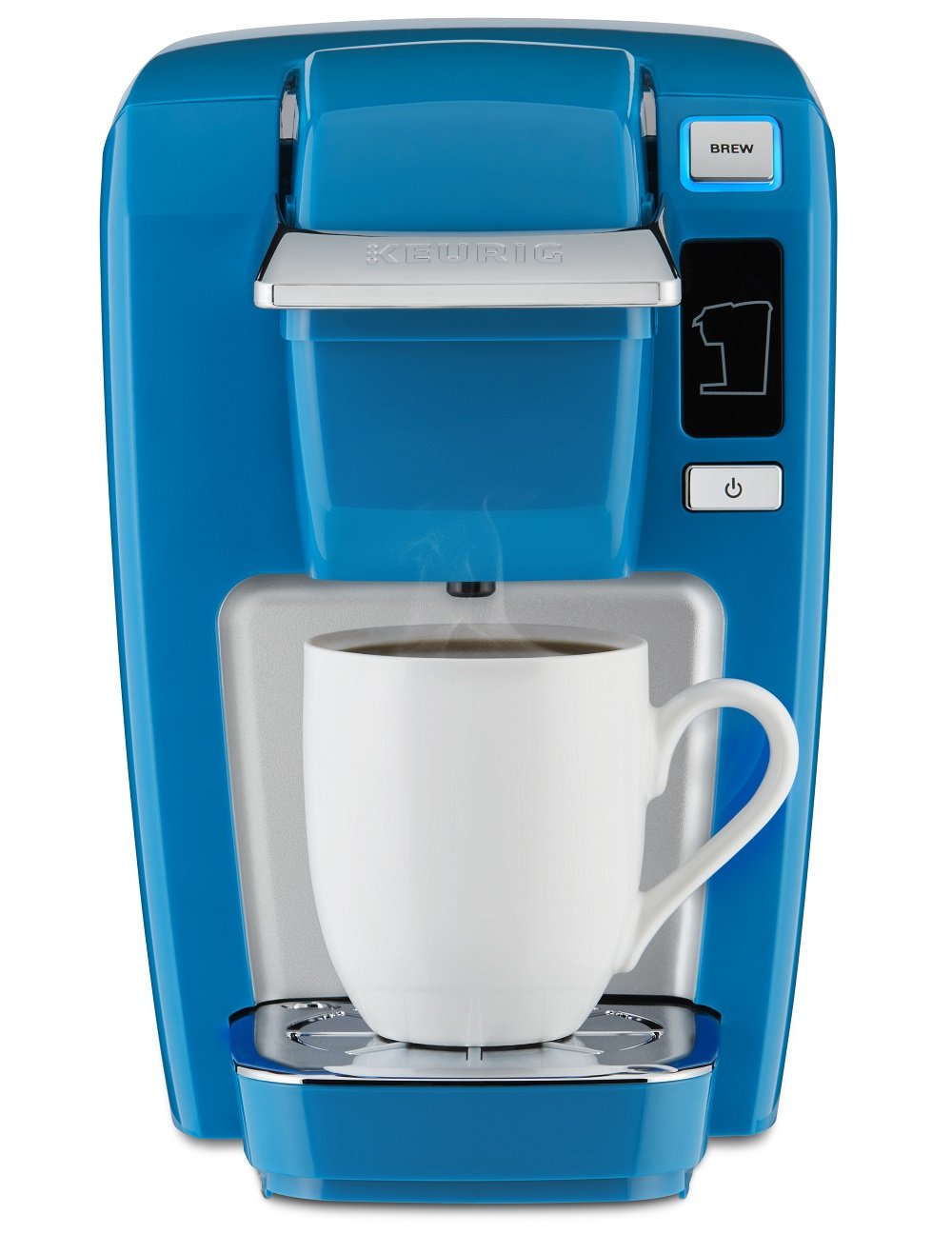 Keurig K15 Single Serve Compact K-Cup Pod Coffee Maker, True Blue