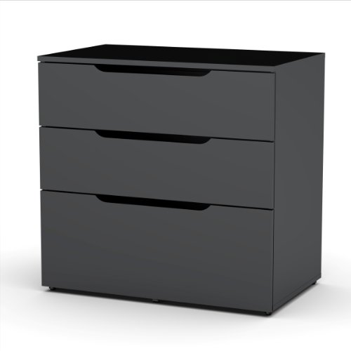 Nexera Arobas 600303 3-Drawer Filing Cabinet from