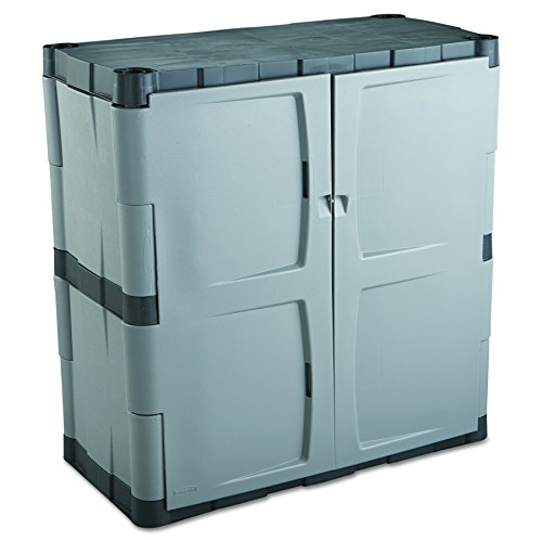 Rubbermaid Storage Small Cabinet with Doors, Lockable S...