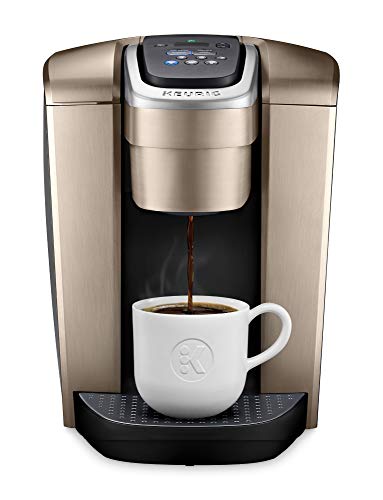 Keurig K-Elite Coffee Maker, Single Serve K-Cup Pod Coffee Brewer, With Iced Coffee Capability, Brushed Gold