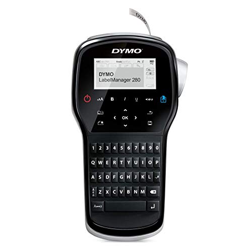 DYMO Label Maker - LabelManager Rechargeable Portable Label Maker, Easy-to-Use, One-Touch Smart Keys, QWERTY Keyboard, PC and Mac Connectivity, for Home & Office Organization