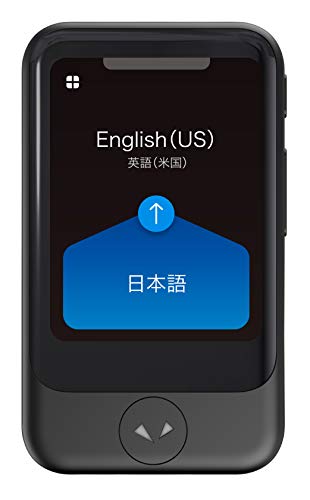 POCKETALK Model S Real Time Two-Way 82 Language Voice Translator with 2 Year Built-in Data and Text-to-Translate Camera & HIPAA Compliant/Black