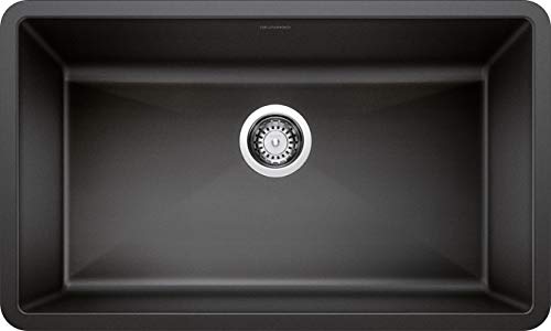 Blanco , Anthracite 440149 PRECIS SILGRANIT Super Single Undermount Kitchen Sink, 32