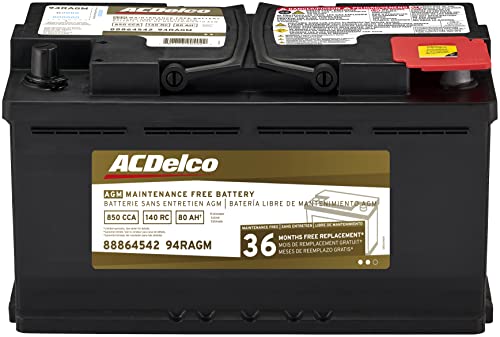 ACDelco Gold 94RAGM 36 Month Warranty AGM BCI Group 94R...