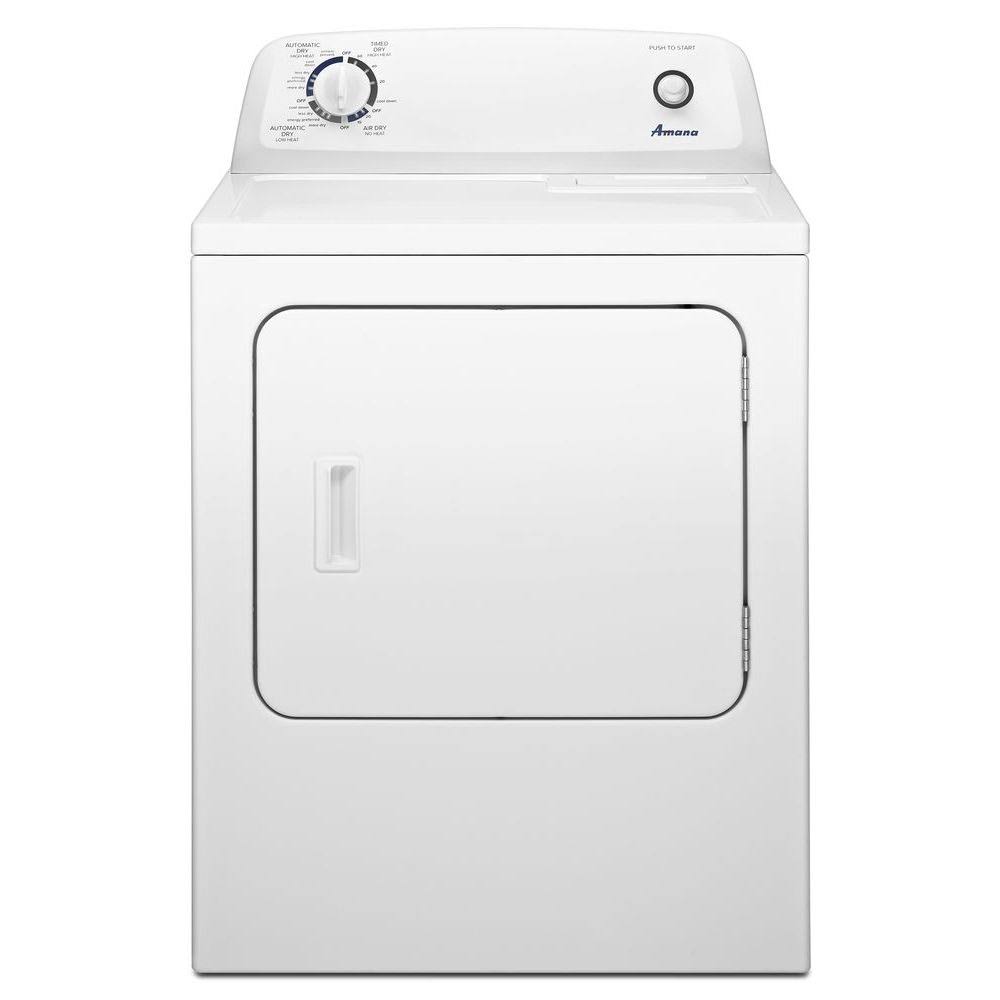 Amana NED4655EW 6.5 cu. ft. Front Load Electric Dryer w...