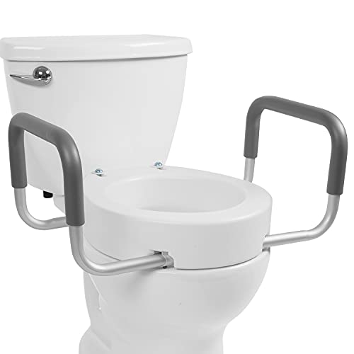 Vive Toilet Seat Riser with Handles - Raised Toilet Sea...