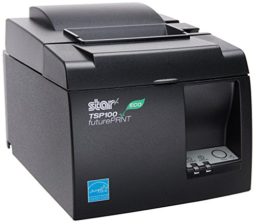 Star Micronics TSP143IIU GRY US ECO - Thermal Receipt Printer - Cutter - USB - Gray - Internal Power Supply and Cable Included