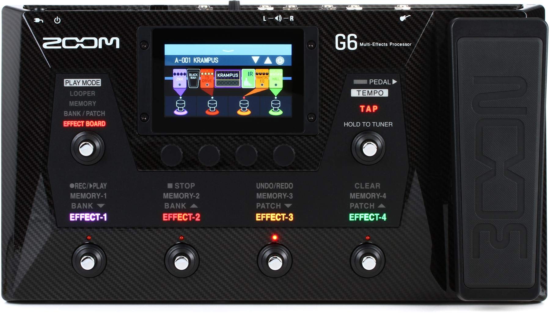 Zoom G6 Guitar Multi-Effects Processor with Expression ...